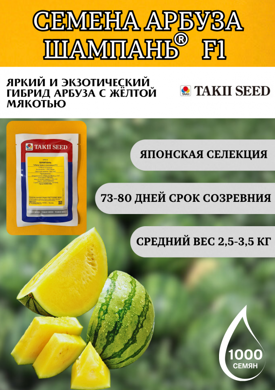 Шампань F1 семена арбуза