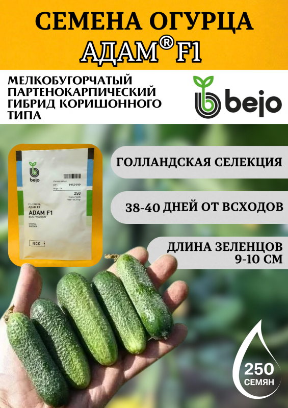 Адам F1 семена огурца